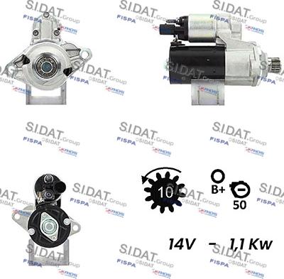 Sidat S12BH0251A2 - Démarreur cwaw.fr