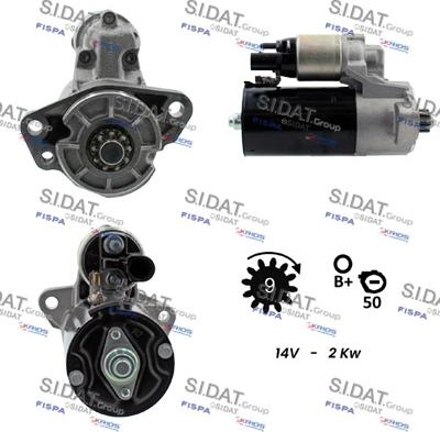 Sidat S12BH0252 - Démarreur cwaw.fr