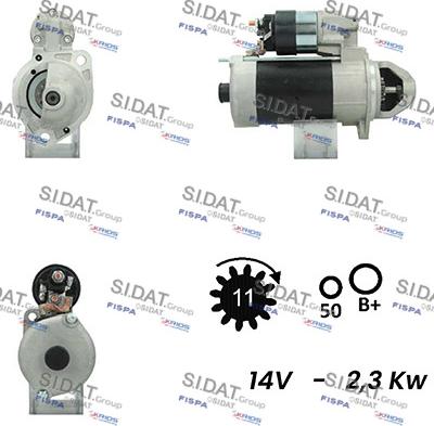 Sidat S12BH0266A2 - Démarreur cwaw.fr