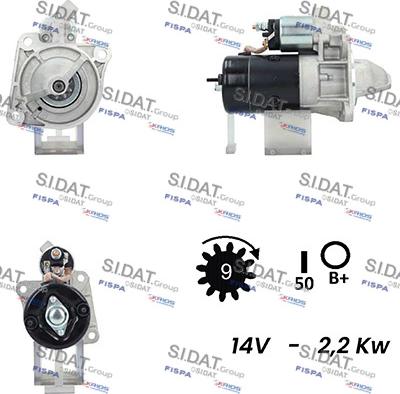 Sidat S12BH0262A2 - Démarreur cwaw.fr