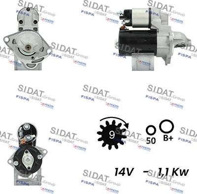 Sidat S12BH0206A2 - Démarreur cwaw.fr