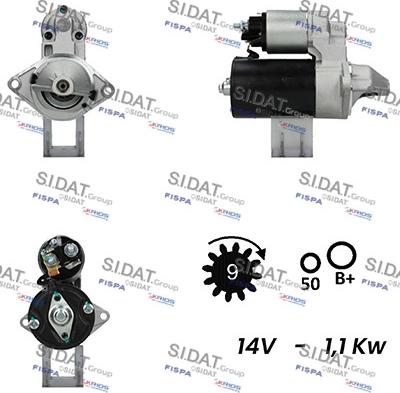 Sidat S12BH0203A2 - Démarreur cwaw.fr