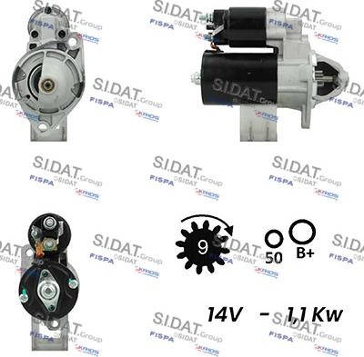 Sidat S12BH0202A2 - Démarreur cwaw.fr