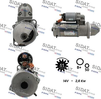 Sidat S12BH0288 - Démarreur cwaw.fr