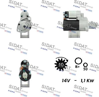 Sidat S12BH0276A2 - Démarreur cwaw.fr