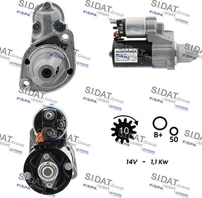 Sidat S12BH0276 - Démarreur cwaw.fr