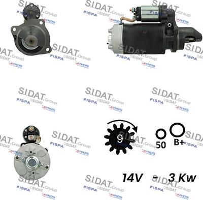 Sidat S12BH0270A2 - Démarreur cwaw.fr