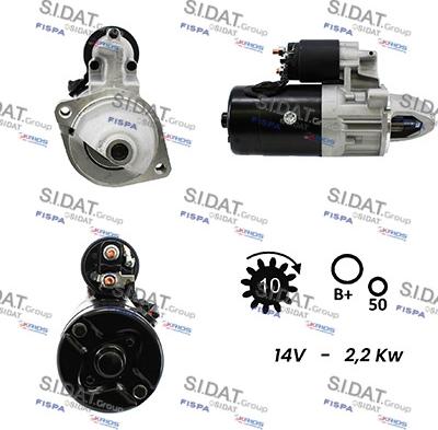 Sidat S12BH0271A2 - Démarreur cwaw.fr