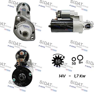 Sidat S12BH0273A2 - Démarreur cwaw.fr