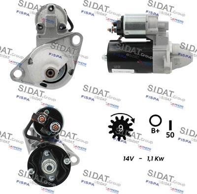 Sidat S12BH0794A2 - Démarreur cwaw.fr