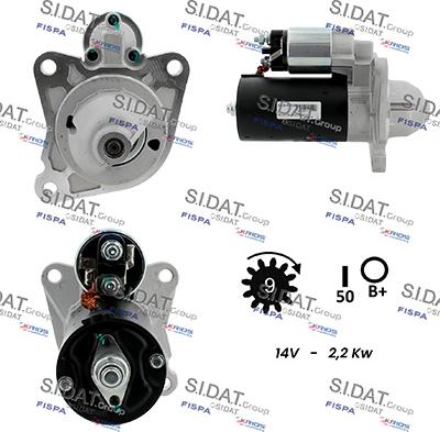 Sidat S12BH0795A2 - Démarreur cwaw.fr