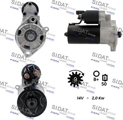 Sidat S12BH0797A2 - Démarreur cwaw.fr