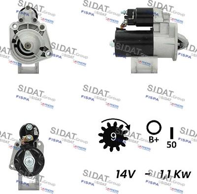 Sidat S12BH0740A2 - Démarreur cwaw.fr