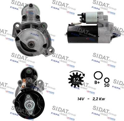 Sidat S12BH0743 - Démarreur cwaw.fr