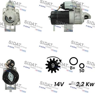 Sidat S12BH0747A2 - Démarreur cwaw.fr