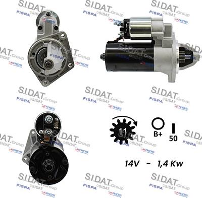 Sidat S12BH0757A2 - Démarreur cwaw.fr