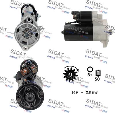 Sidat S12BH0785A2 - Démarreur cwaw.fr