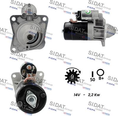 Sidat S12BH0788A2 - Démarreur cwaw.fr