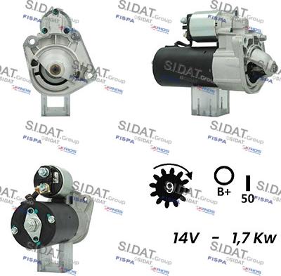 Sidat S12BH0739A2 - Démarreur cwaw.fr