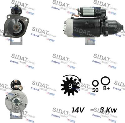 Sidat S12BH0736A2 - Démarreur cwaw.fr