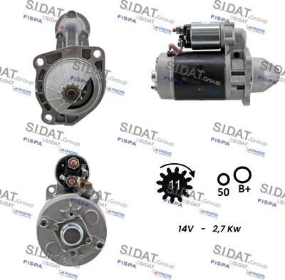 Sidat S12BH0730A2 - Démarreur cwaw.fr