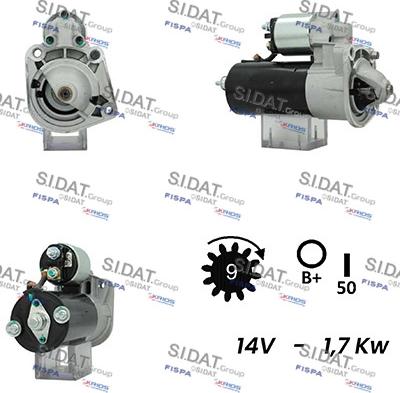 Sidat S12BH0738A2 - Démarreur cwaw.fr