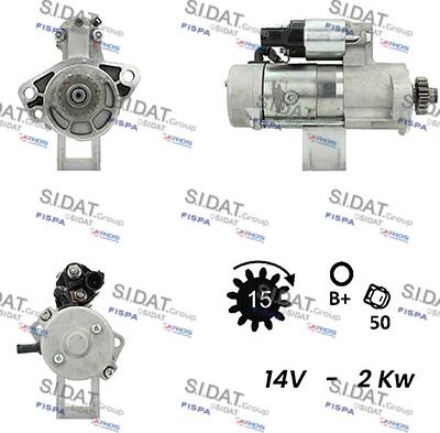 Sidat S12DE0449 - Démarreur cwaw.fr