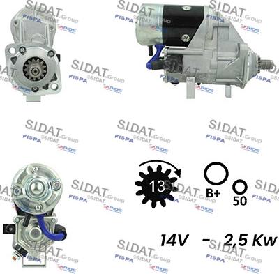 Sidat S12DE0484A2 - Démarreur cwaw.fr