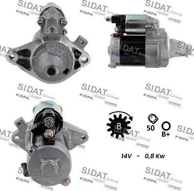 Sidat S12DE0423 - Démarreur cwaw.fr