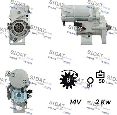 Sidat S12DE0422A2 - Démarreur cwaw.fr