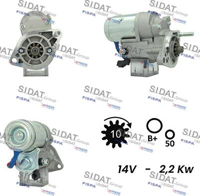 Sidat S12DE0591A2 - Démarreur cwaw.fr