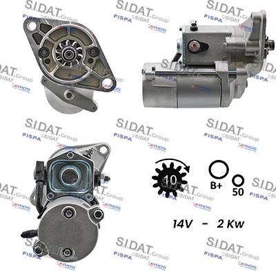 Sidat S12DE0593A2 - Démarreur cwaw.fr