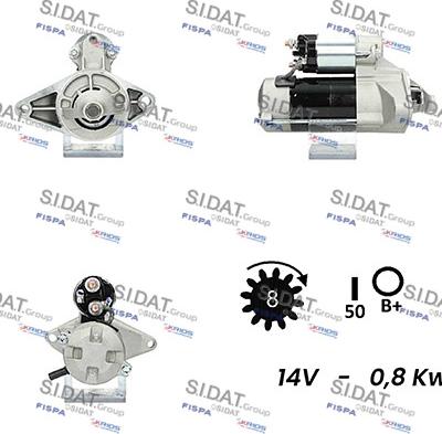 Sidat S12DE0511A2 - Démarreur cwaw.fr