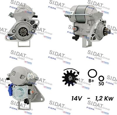 Sidat S12DE0512A2 - Démarreur cwaw.fr