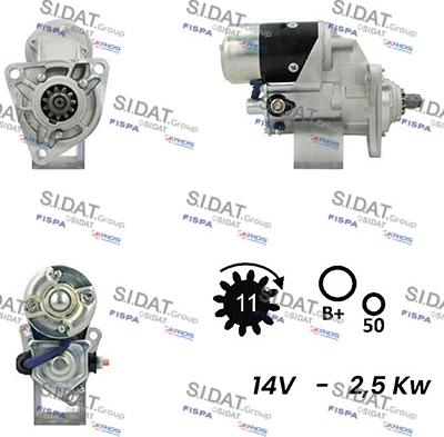 Sidat S12DE0534A2 - Démarreur cwaw.fr