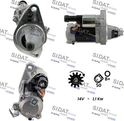 Sidat S12DE0522 - Démarreur cwaw.fr