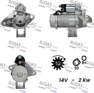 Sidat S12DE0617A2 - Démarreur cwaw.fr