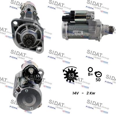 Sidat S12DE0633 - Démarreur cwaw.fr