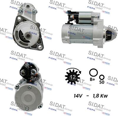 Sidat S12DE0049A2 - Démarreur cwaw.fr