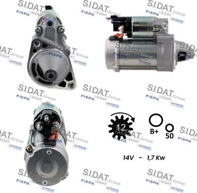 Sidat S12DE0049 - Démarreur cwaw.fr