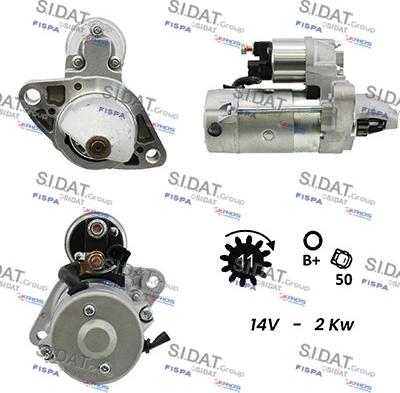 Sidat S12DE0088A2 - Démarreur cwaw.fr