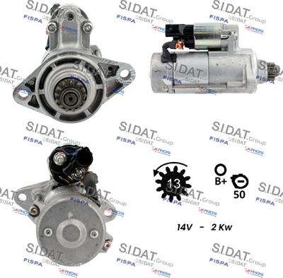 Sidat S12DE0145 - Démarreur cwaw.fr