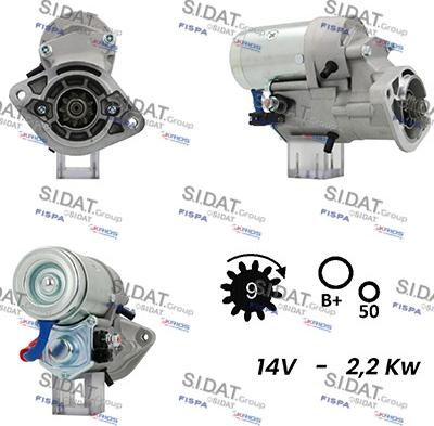 Sidat S12DE0167A2 - Démarreur cwaw.fr