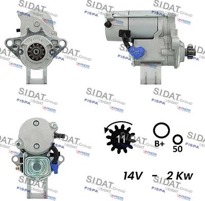 Sidat S12DE0180A2 - Démarreur cwaw.fr