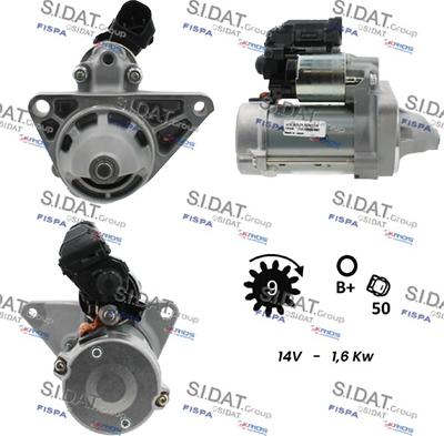 Sidat S12DE0139 - Démarreur cwaw.fr