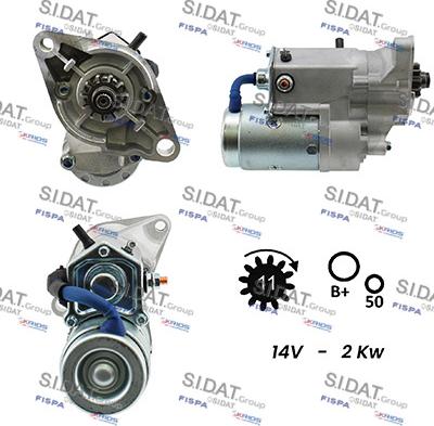 Sidat S12DE0134A2 - Démarreur cwaw.fr