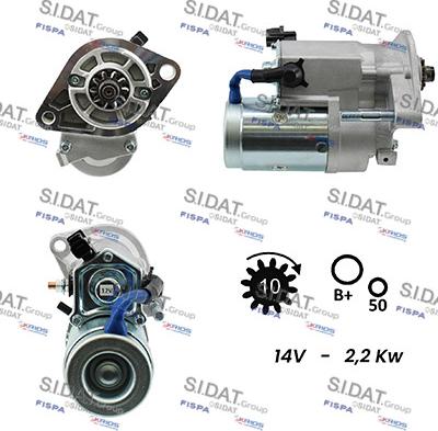 Sidat S12DE0135 - Démarreur cwaw.fr