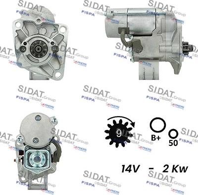 Sidat S12DE0179 - Démarreur cwaw.fr