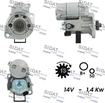 Sidat S12DE0398A2 - Démarreur cwaw.fr