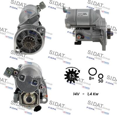 Sidat S12DE0398 - Démarreur cwaw.fr